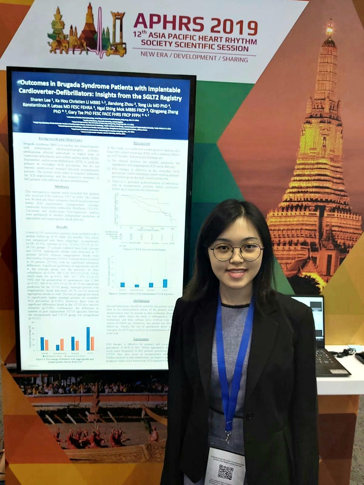 Sharen Lee presented her findings of Brugada Syndrome at the 12th Asia Pacific Heart Rhythm Society Scientific Session in Thailand.